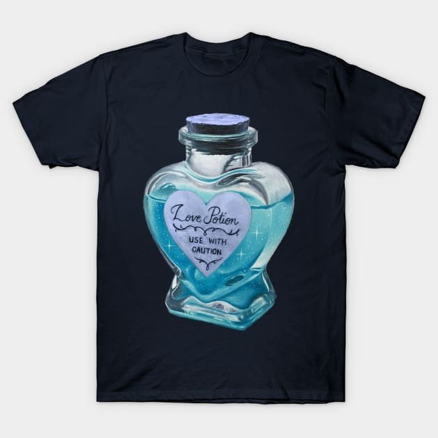 Alchemy Love elixir potion - Artistic T-Shirt by LukjanovArt